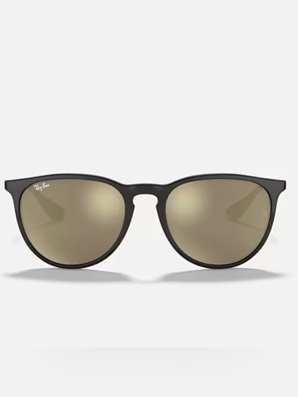 Ray Ban Erika Black Frame Sunglasses with Gold Lenses. BRAND NEW